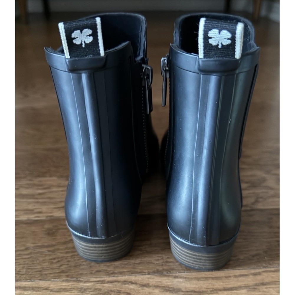 Lucky Brand Women's Basel H2O Rain Ankle Rubber Boots Black Size 8 EXCELLENT! - Picture 3 of 6
